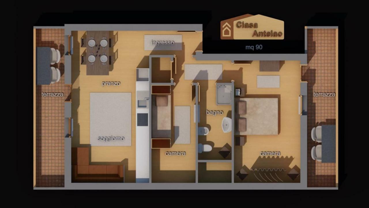 Ciasa Antelao Apartment Masarie Bagian luar foto